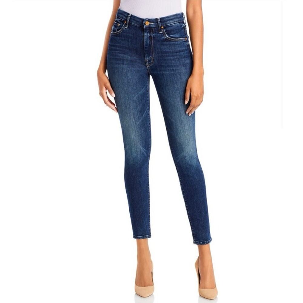MOTHER Denim High Waisted Looker Skinny Denim Jeans‎ Teaming Up Wash Size 29